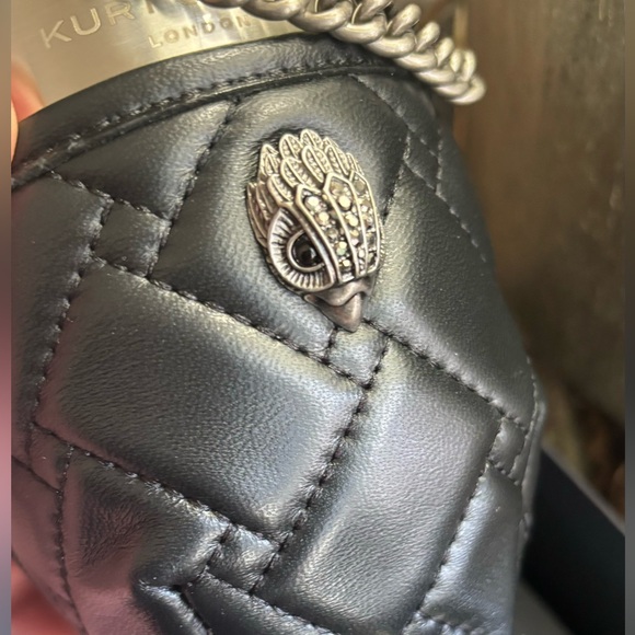 Authentic KURT GEIGER LONDON Leather wine sleeve crossbody w portable - Picture 7 of 15